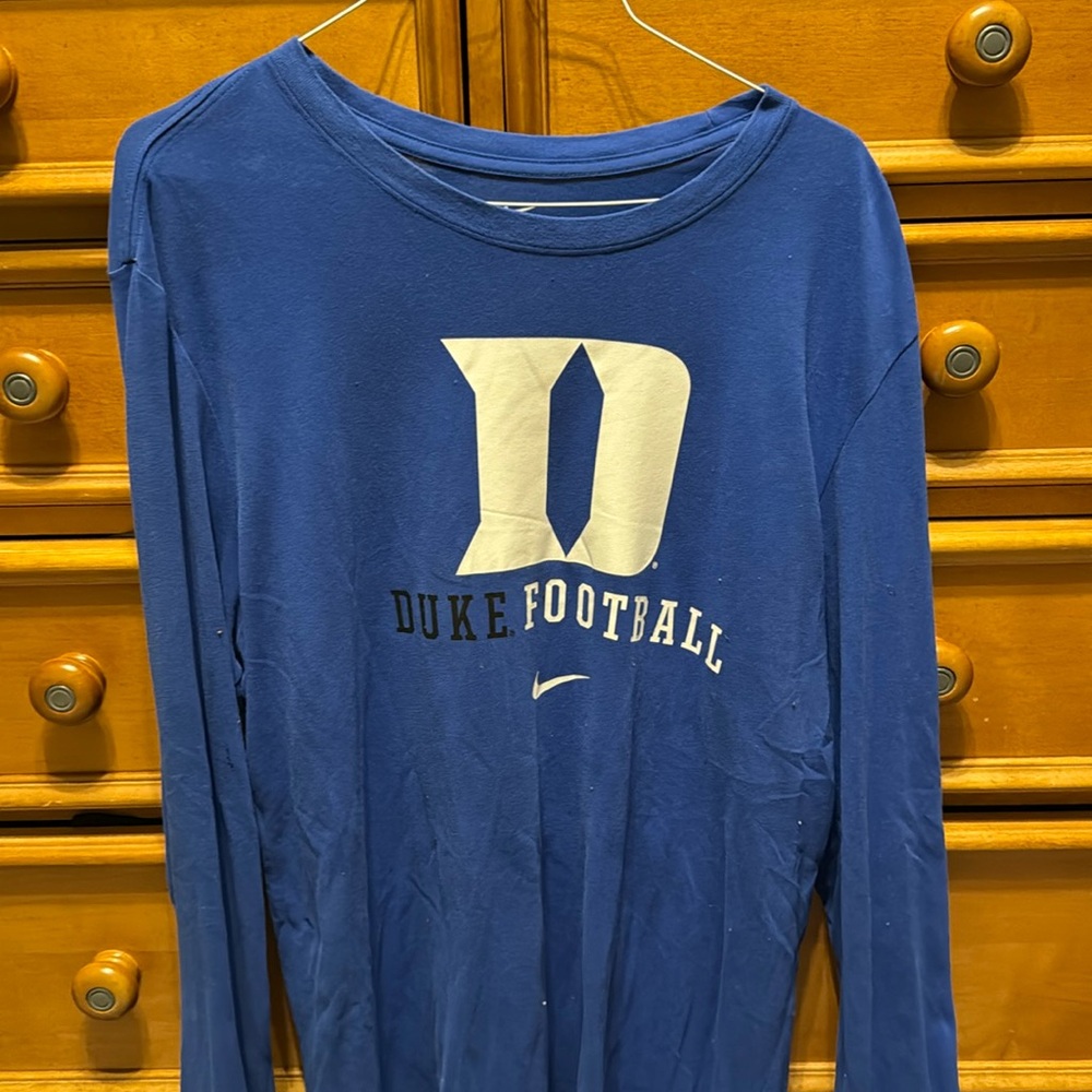 Dri-Fit Duke Football Nike Long Sleeve (Size Large)